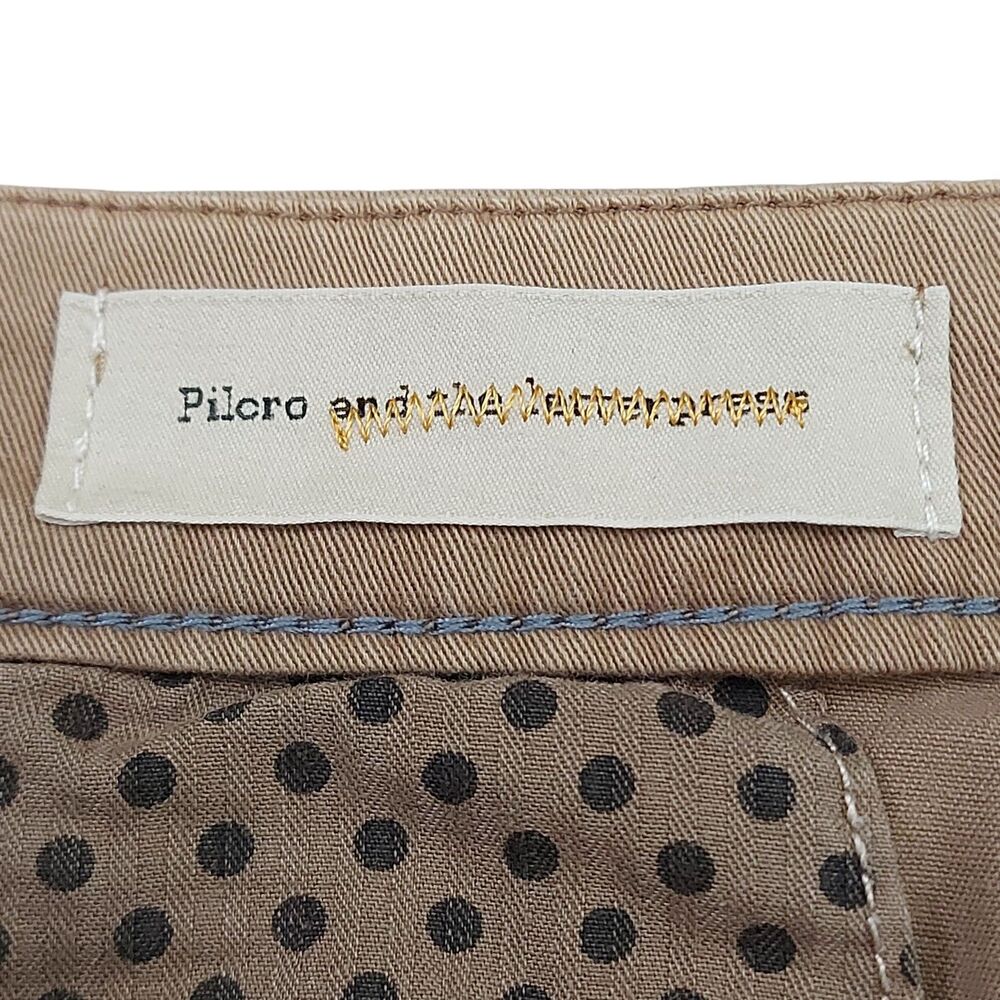 Pilcro by Anthropologie Hyphen Pants Womens 27 Tan Straight Leg Stretch Casual - Picture 9 of 12